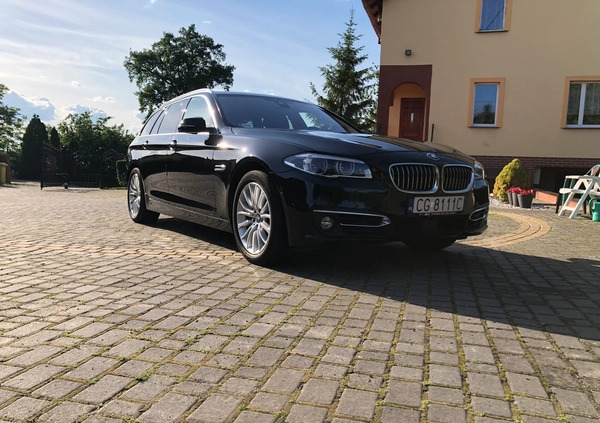 BMW Seria 5 cena 75499 przebieg: 271000, rok produkcji 2014 z Grudziądz małe 121